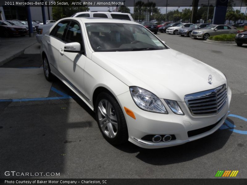 Arctic White / Almond/Mocha 2011 Mercedes-Benz E 350 Sedan