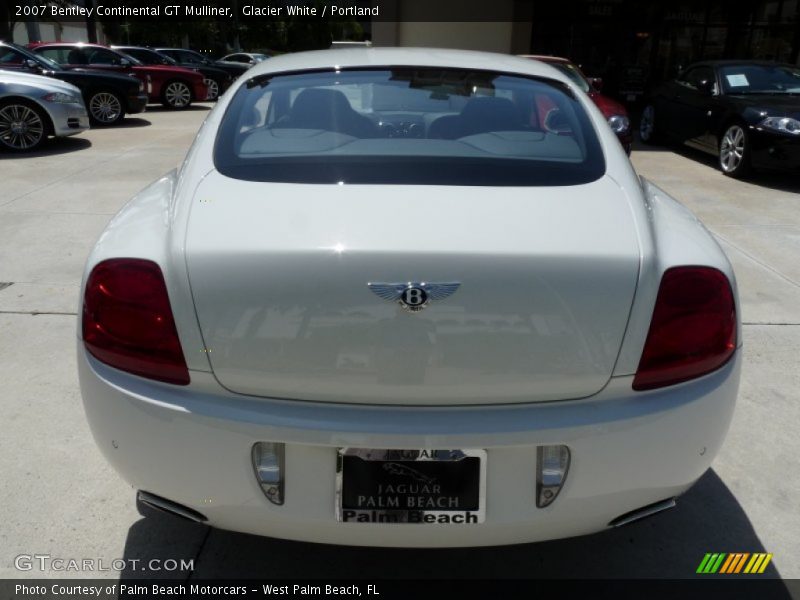 Glacier White / Portland 2007 Bentley Continental GT Mulliner
