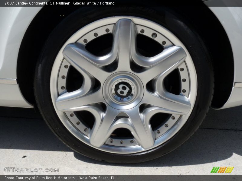 Glacier White / Portland 2007 Bentley Continental GT Mulliner