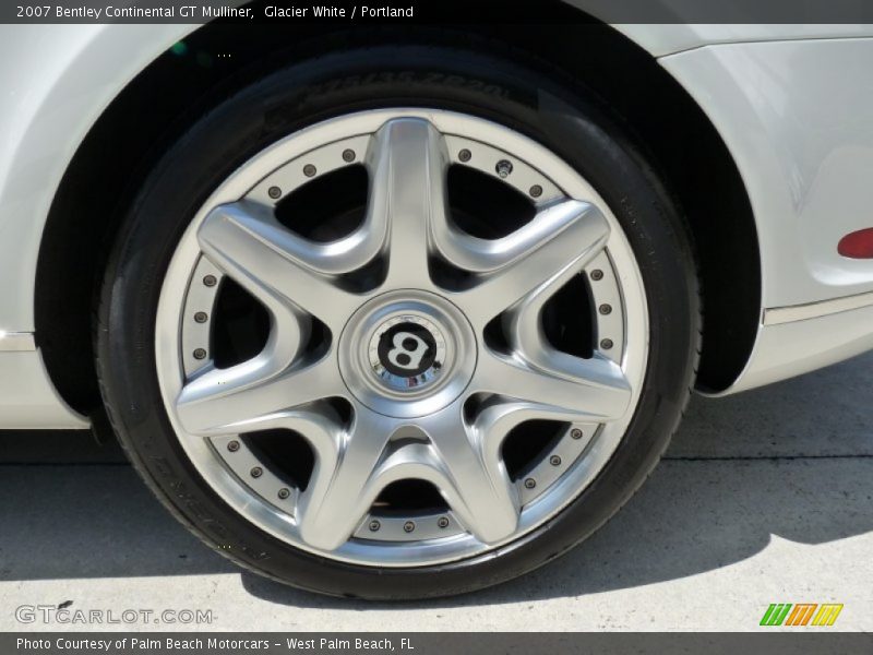 Glacier White / Portland 2007 Bentley Continental GT Mulliner