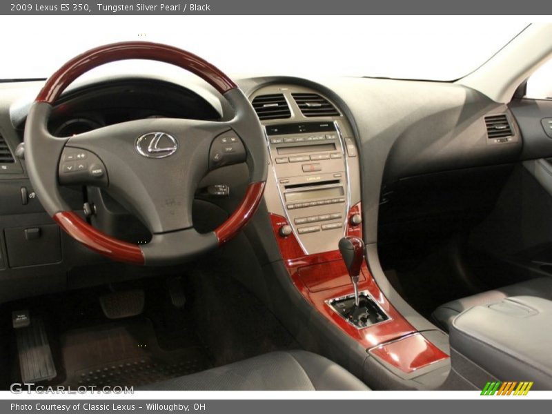 Tungsten Silver Pearl / Black 2009 Lexus ES 350