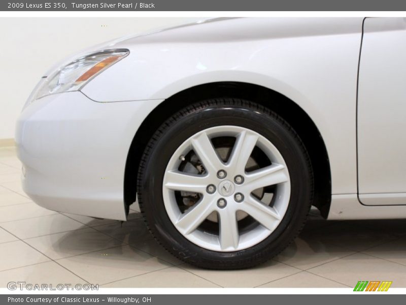 Tungsten Silver Pearl / Black 2009 Lexus ES 350