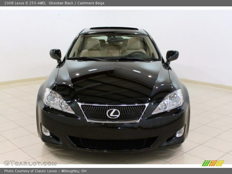 Obsidian Black / Cashmere Beige 2008 Lexus IS 250 AWD