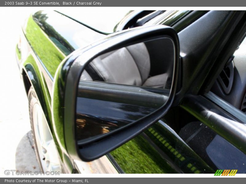 Black / Charcoal Grey 2003 Saab 9-3 SE Convertible