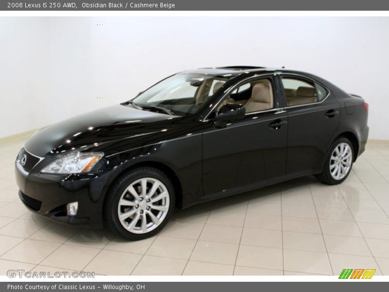 Obsidian Black / Cashmere Beige 2008 Lexus IS 250 AWD