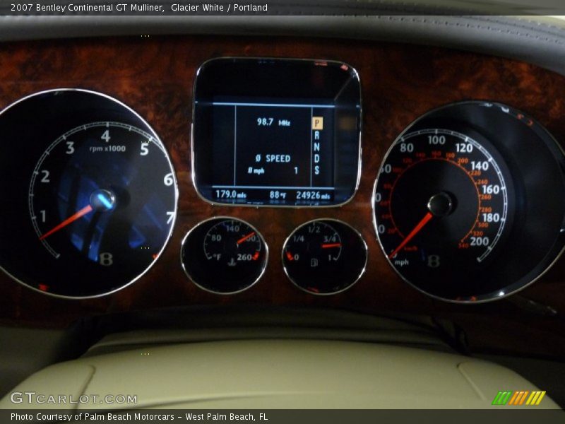 Glacier White / Portland 2007 Bentley Continental GT Mulliner