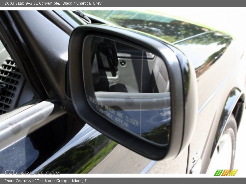 Black / Charcoal Grey 2003 Saab 9-3 SE Convertible