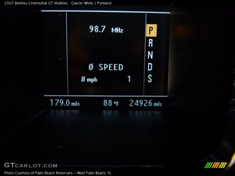 Glacier White / Portland 2007 Bentley Continental GT Mulliner