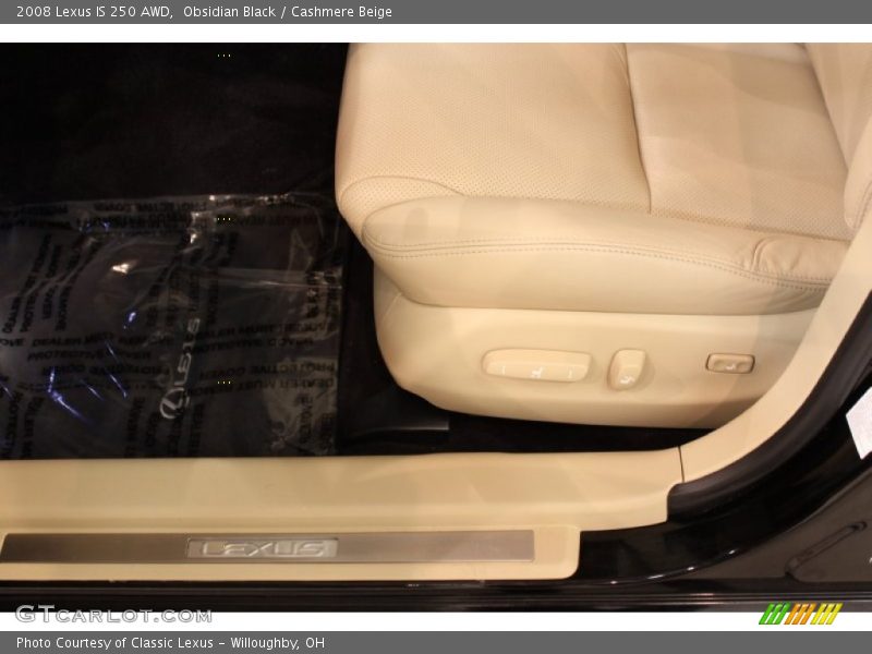 Obsidian Black / Cashmere Beige 2008 Lexus IS 250 AWD