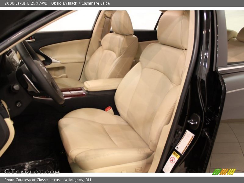 Obsidian Black / Cashmere Beige 2008 Lexus IS 250 AWD