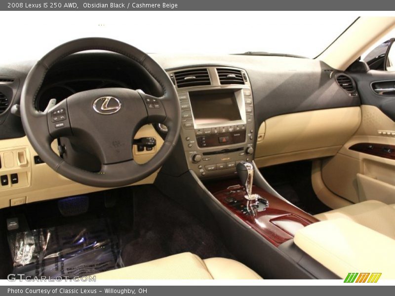 Obsidian Black / Cashmere Beige 2008 Lexus IS 250 AWD