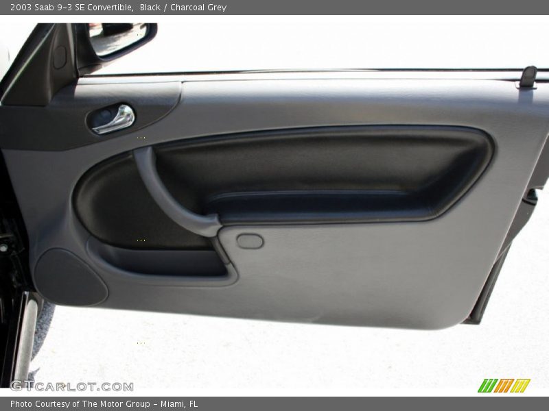 Black / Charcoal Grey 2003 Saab 9-3 SE Convertible