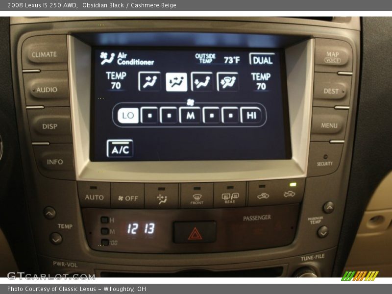 Obsidian Black / Cashmere Beige 2008 Lexus IS 250 AWD