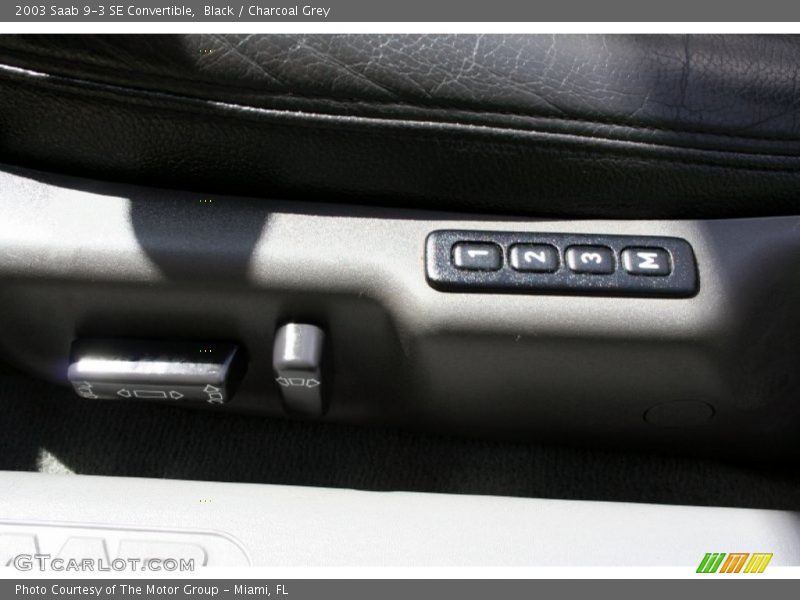 Black / Charcoal Grey 2003 Saab 9-3 SE Convertible