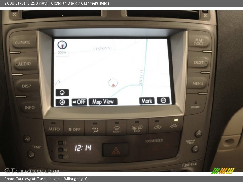 Obsidian Black / Cashmere Beige 2008 Lexus IS 250 AWD