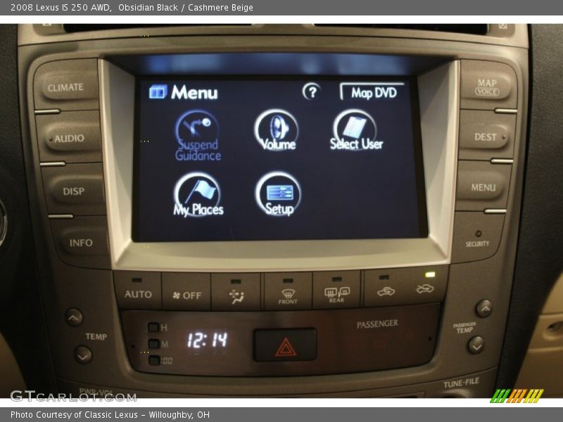 Obsidian Black / Cashmere Beige 2008 Lexus IS 250 AWD