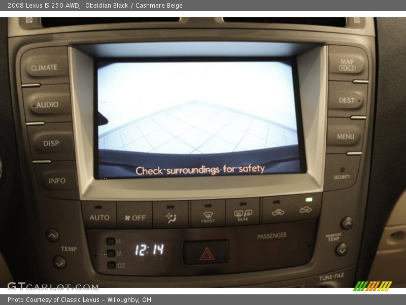 Obsidian Black / Cashmere Beige 2008 Lexus IS 250 AWD