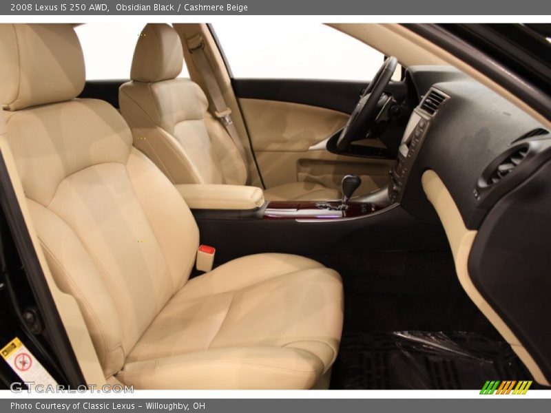 Obsidian Black / Cashmere Beige 2008 Lexus IS 250 AWD