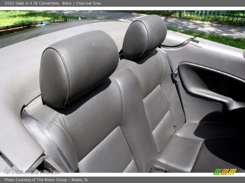 Black / Charcoal Grey 2003 Saab 9-3 SE Convertible