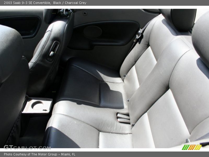 Black / Charcoal Grey 2003 Saab 9-3 SE Convertible