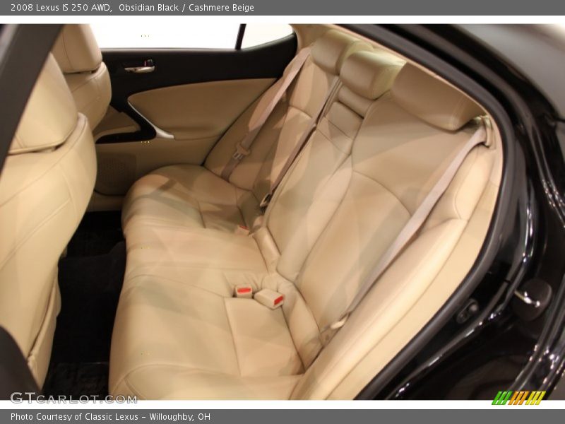 Obsidian Black / Cashmere Beige 2008 Lexus IS 250 AWD