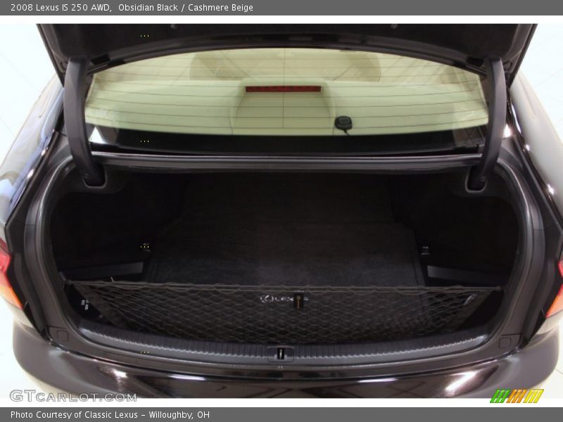 Obsidian Black / Cashmere Beige 2008 Lexus IS 250 AWD