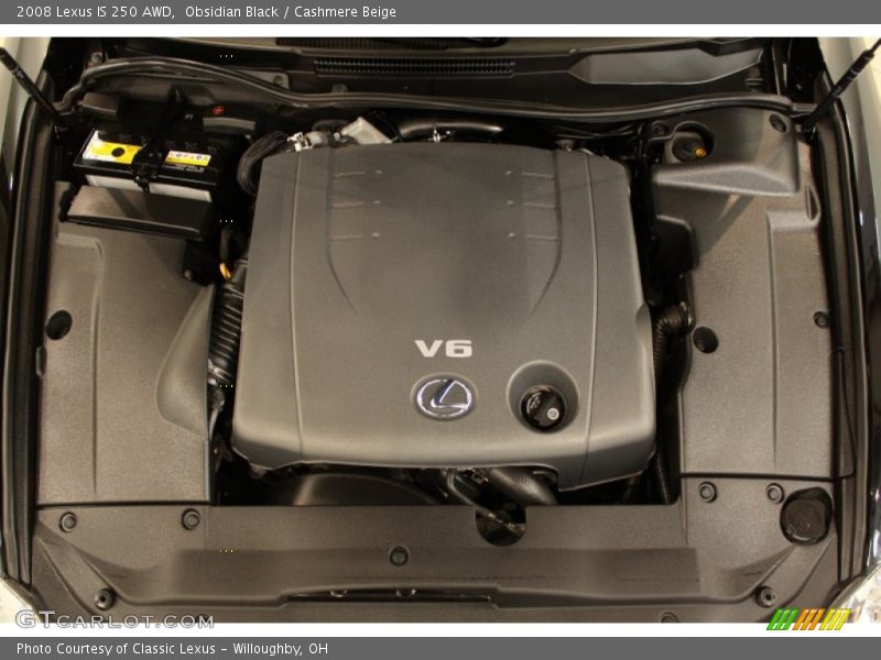 Obsidian Black / Cashmere Beige 2008 Lexus IS 250 AWD