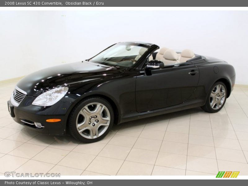 Obsidian Black / Ecru 2008 Lexus SC 430 Convertible