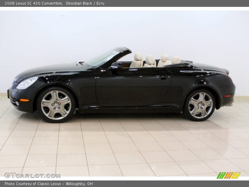 Obsidian Black / Ecru 2008 Lexus SC 430 Convertible