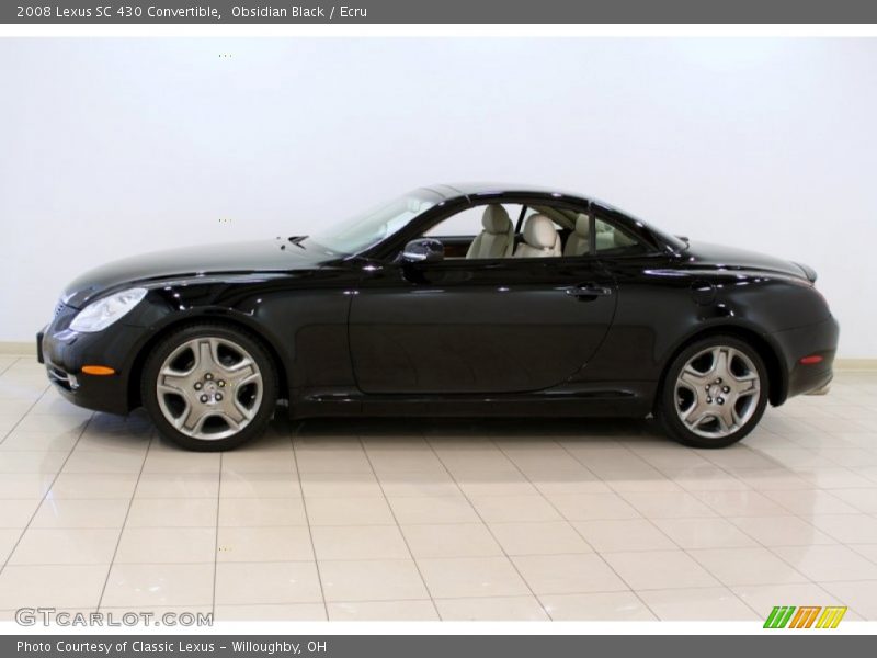 Obsidian Black / Ecru 2008 Lexus SC 430 Convertible