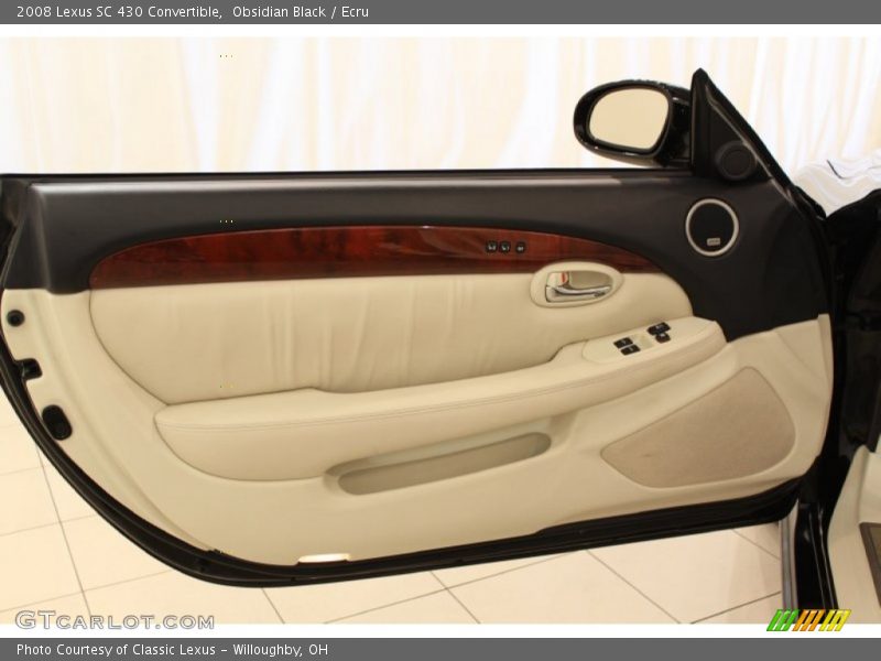 Obsidian Black / Ecru 2008 Lexus SC 430 Convertible