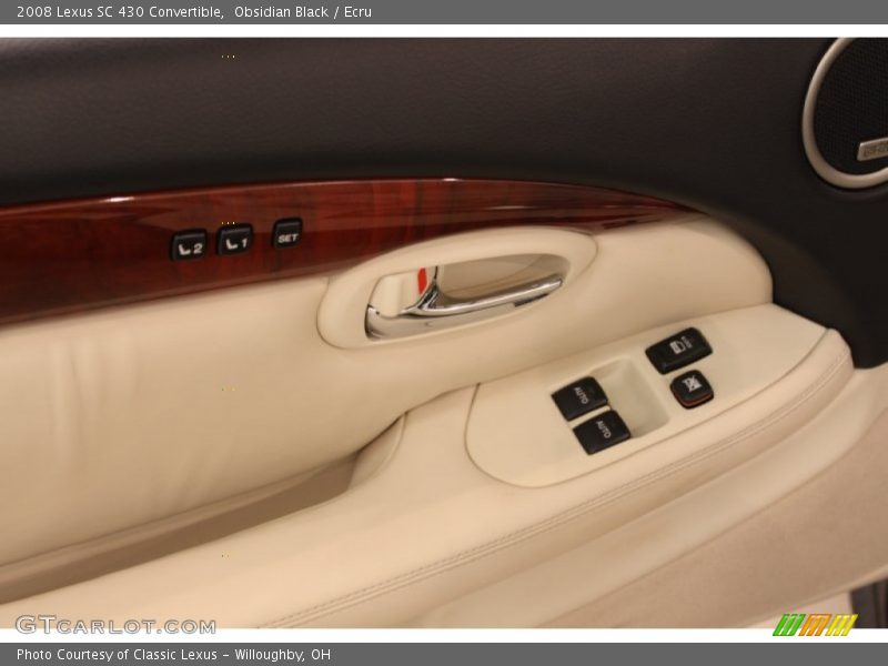 Obsidian Black / Ecru 2008 Lexus SC 430 Convertible
