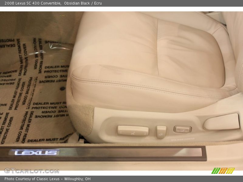 Obsidian Black / Ecru 2008 Lexus SC 430 Convertible
