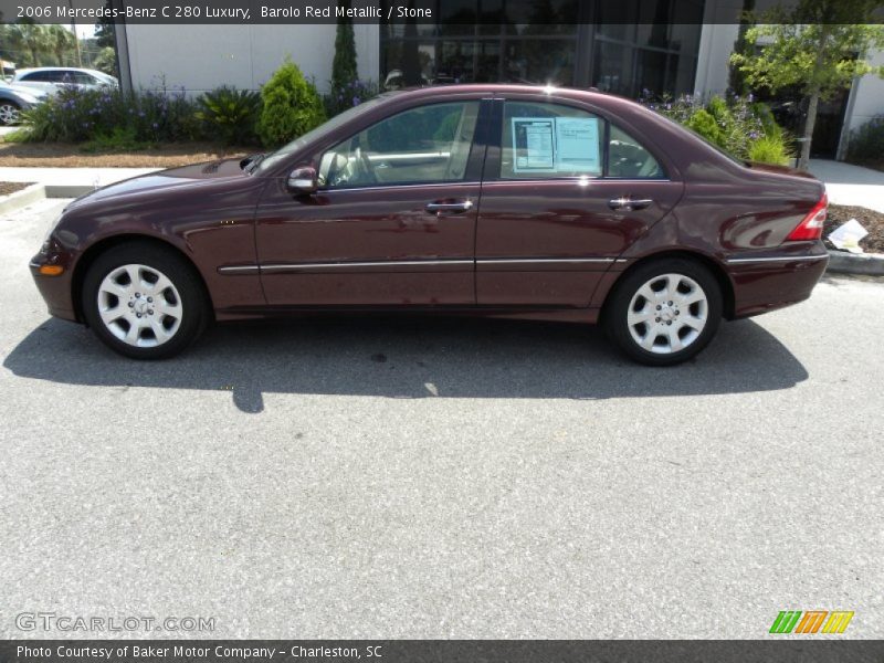 Barolo Red Metallic / Stone 2006 Mercedes-Benz C 280 Luxury