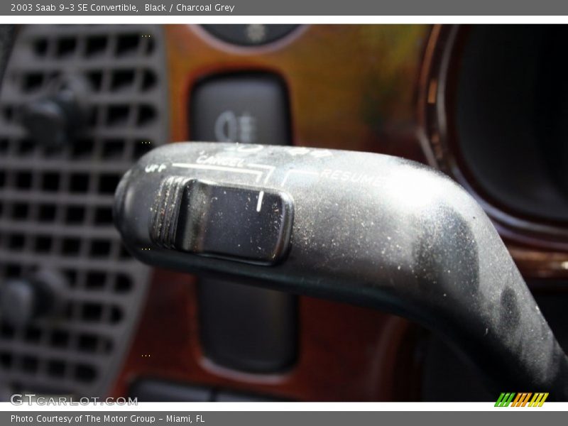 Black / Charcoal Grey 2003 Saab 9-3 SE Convertible