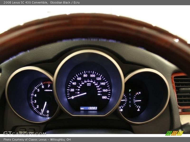  2008 SC 430 Convertible 430 Convertible Gauges