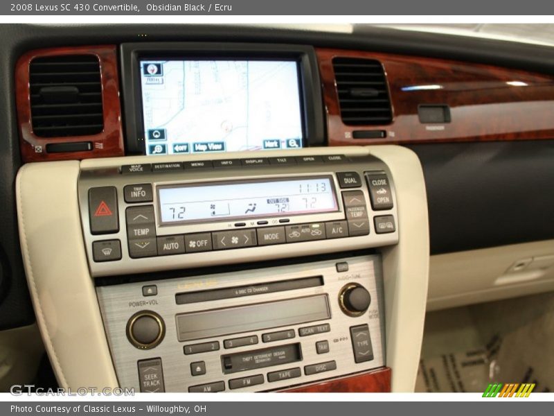 Controls of 2008 SC 430 Convertible