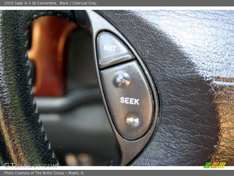 Black / Charcoal Grey 2003 Saab 9-3 SE Convertible