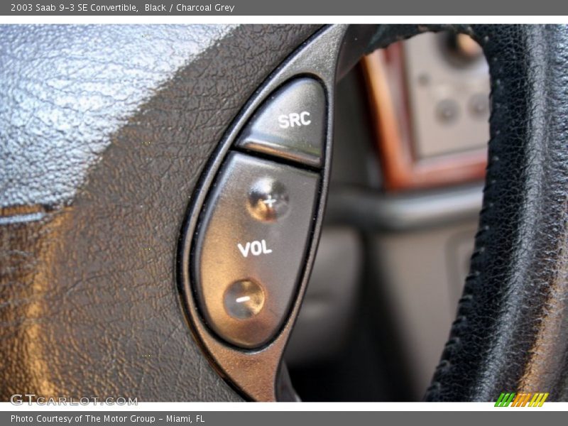 Black / Charcoal Grey 2003 Saab 9-3 SE Convertible