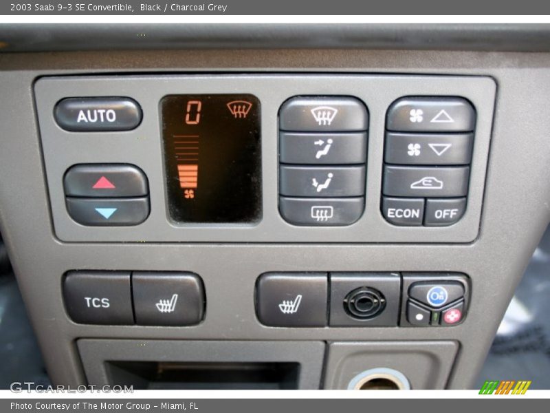 Black / Charcoal Grey 2003 Saab 9-3 SE Convertible