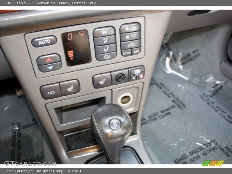 Black / Charcoal Grey 2003 Saab 9-3 SE Convertible