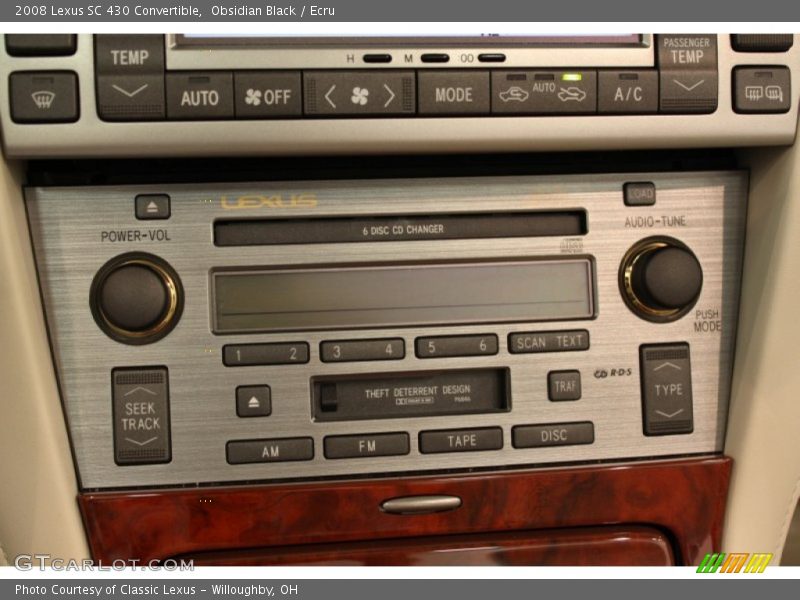Audio System of 2008 SC 430 Convertible