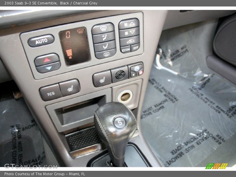 Black / Charcoal Grey 2003 Saab 9-3 SE Convertible