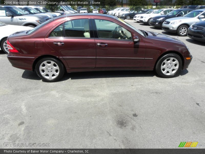 Barolo Red Metallic / Stone 2006 Mercedes-Benz C 280 Luxury