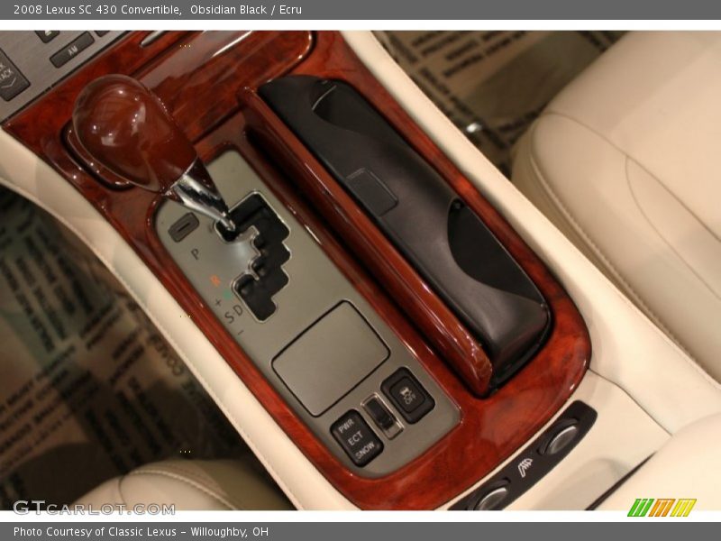 Obsidian Black / Ecru 2008 Lexus SC 430 Convertible