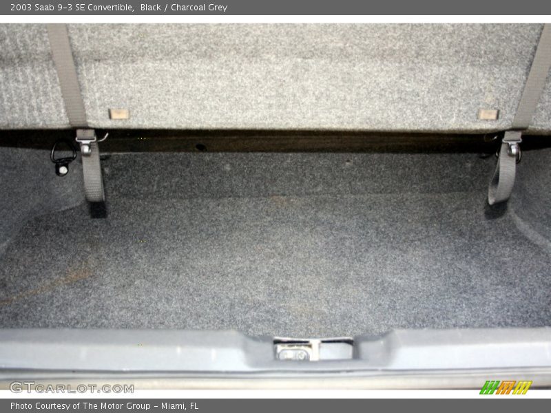 Black / Charcoal Grey 2003 Saab 9-3 SE Convertible