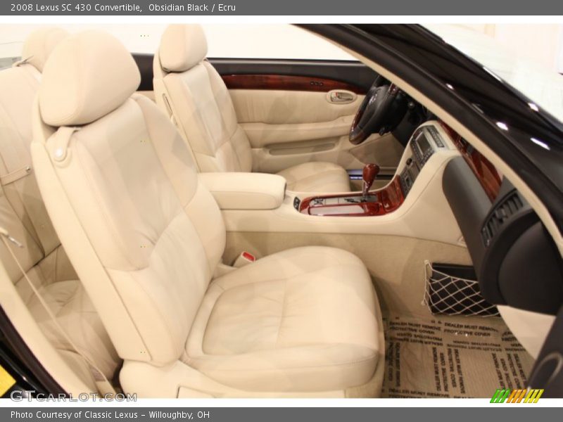 Obsidian Black / Ecru 2008 Lexus SC 430 Convertible