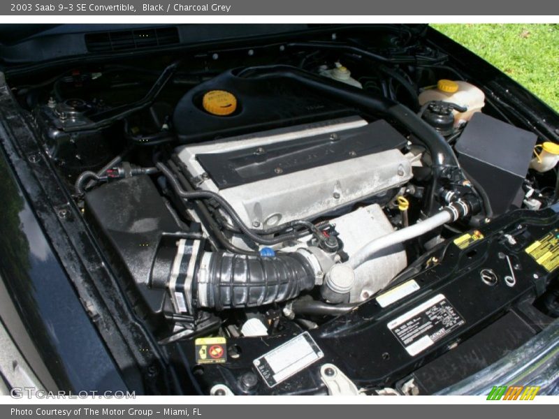 Black / Charcoal Grey 2003 Saab 9-3 SE Convertible