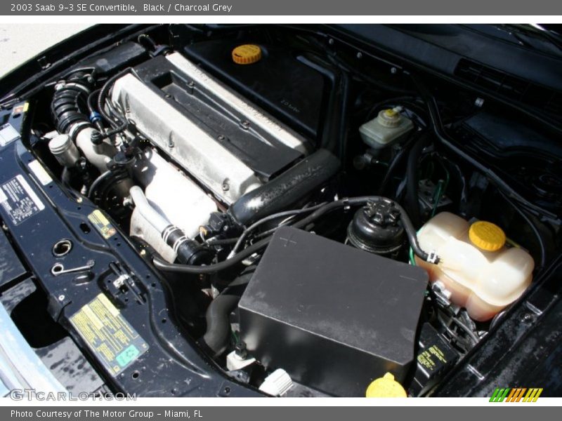 Black / Charcoal Grey 2003 Saab 9-3 SE Convertible