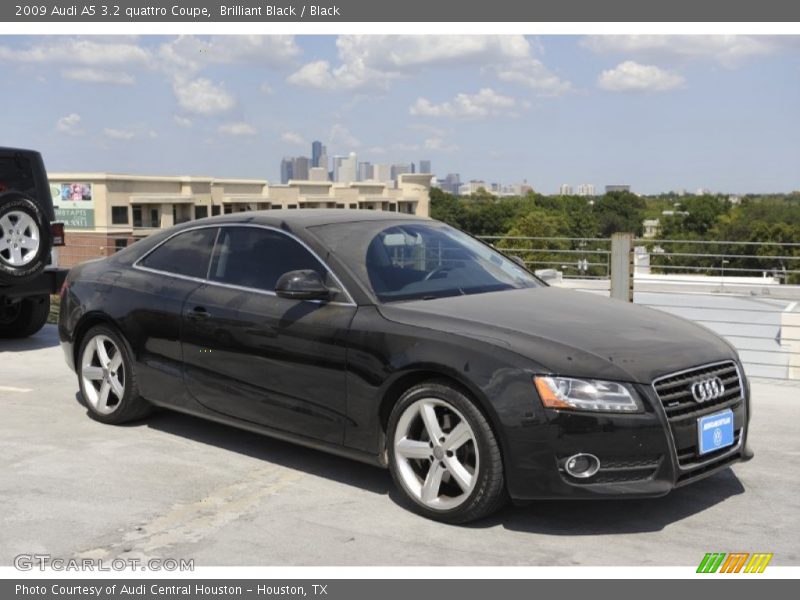 Brilliant Black / Black 2009 Audi A5 3.2 quattro Coupe